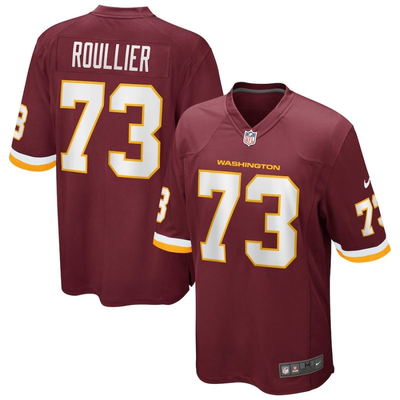 chase roullier 73 washington commanders football team men game jersey burgundy