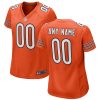 chicago bears women custom alternate game jersey orange