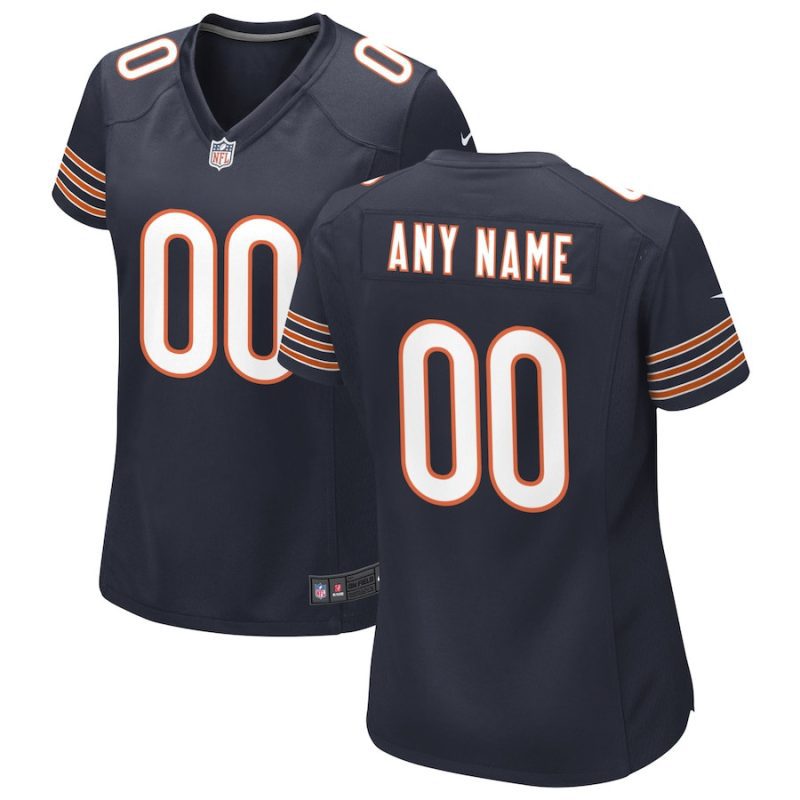 chicago bears women custom game jersey navy