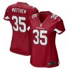 christian matthew 35 arizona cardinals women game jersey cardinal