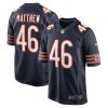 christian matthew 46 chicago bears men game jersey navy