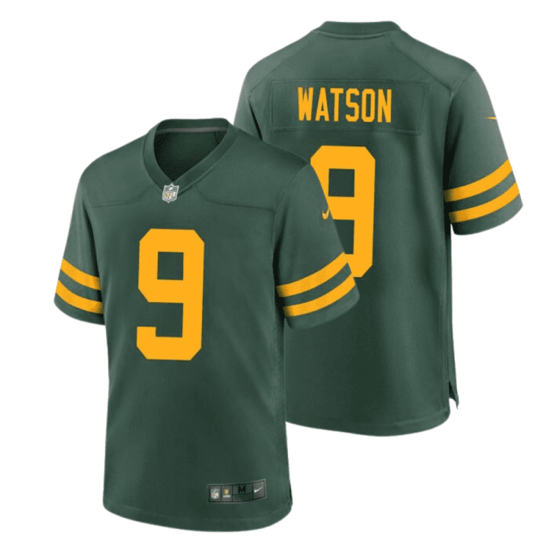 christian watson 9 green bay packers 50s classic men game jersey green gold