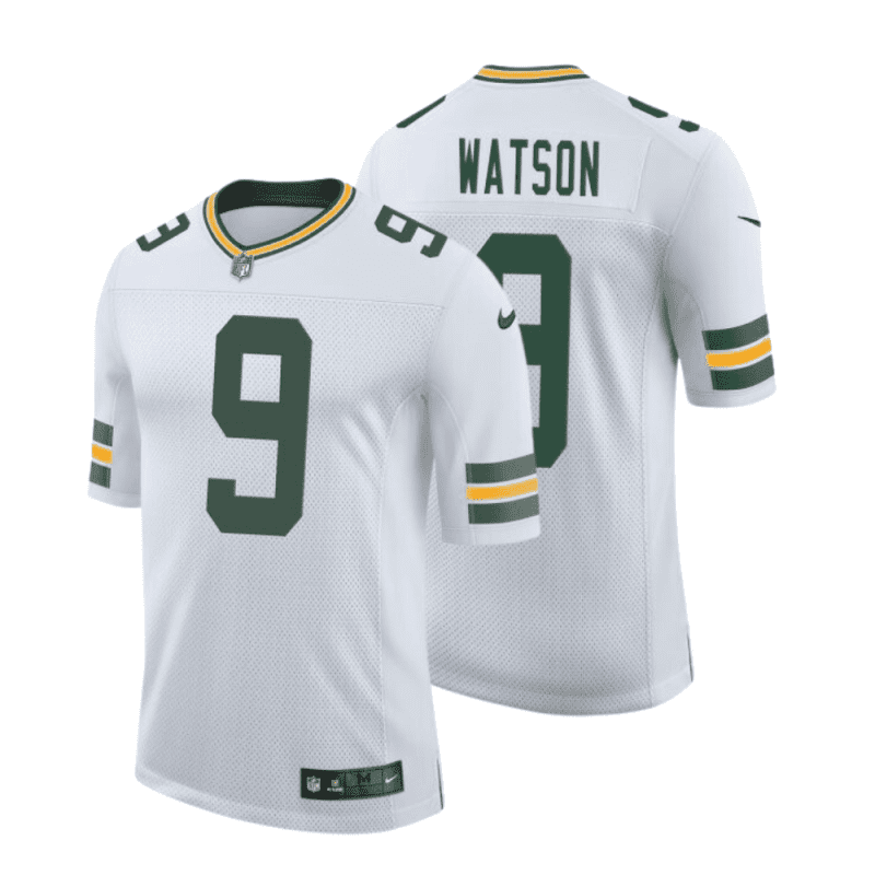 christian watson 9 green bay packers men away limited jersey white