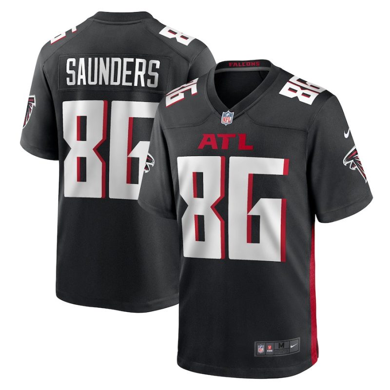 cj saunders 86 atlanta falcons men team game jersey black