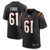 cody ford 61 cincinnati bengals mens game jersey black