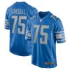 colby sorsdal 75 detroit lions mens team game jersey blue