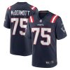 conor mcdermott 75 new england patriots game men jersey navy