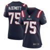 conor mcdermott 75 new england patriots game women jersey navy