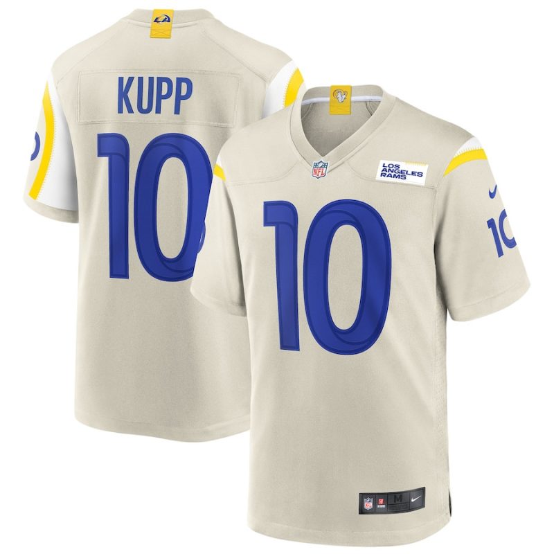 cooper kupp 10 los angeles rams men game jersey bone