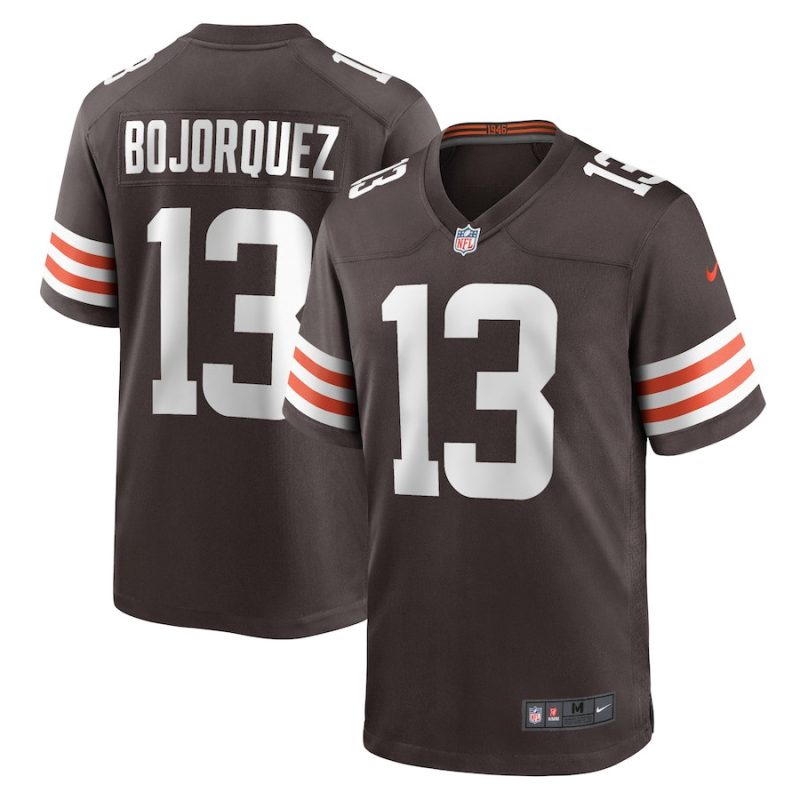 corey bojorquez 13 cleveland browns mens game jersey brown