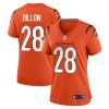 corey dillon 28 cincinnati bengals women retired game jersey orange