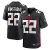 cornell armstrong 22 atlanta falcons mens team game jersey black