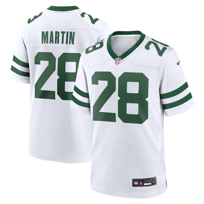 curtis martin 28 new york jets game jersey retired player men white