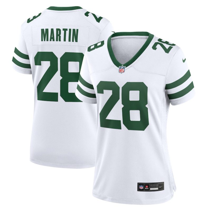 curtis martin 28 new york jets game jersey retired player women white