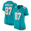 daesean hamilton 87 miami dolphins women home game jersey aqua