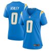 daiyan henley 0 los angeles chargers women game jersey powder blue