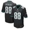 dallas goedert 88 philadelphia eagles men game jersey black