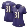 dalvin cook 31 baltimore ravens women game jersey purple