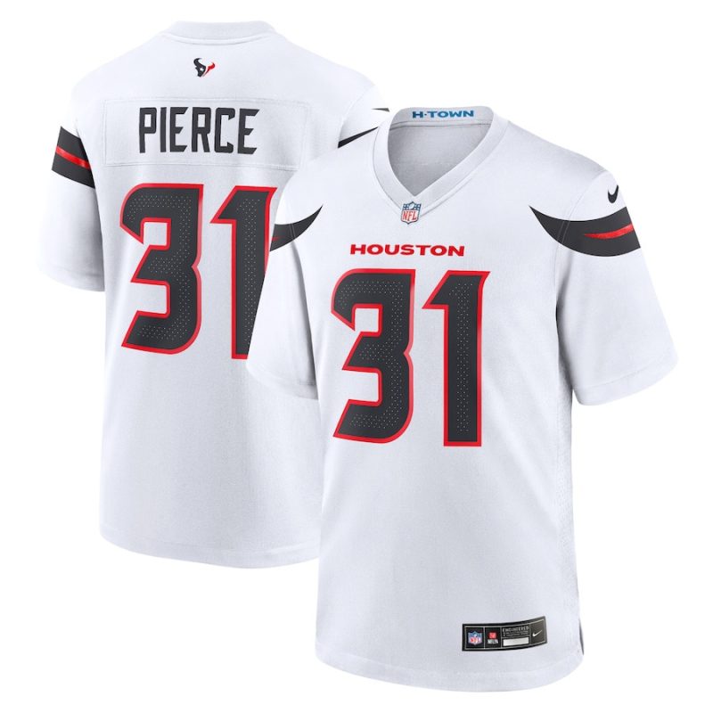 dameon pierce 31 houston texans game jersey men white