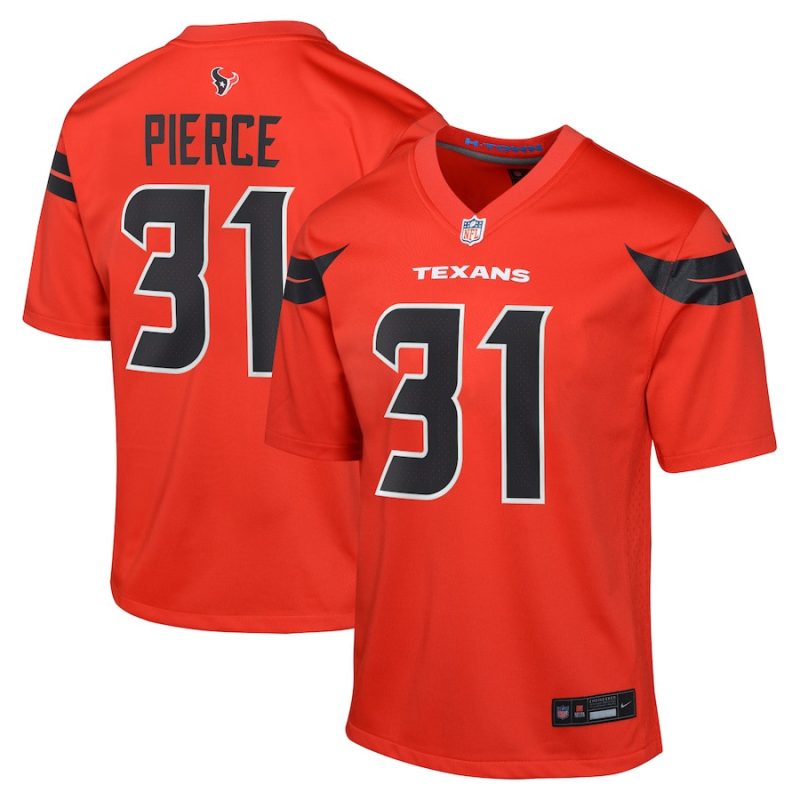 dameon pierce 31 houston texans youth alternate game jersey red