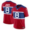 daniel jones 8 new york giants alternate vapor f u s e limited men jersey century red