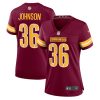 danny johnson 36 washington commanders women game jersey burgundy