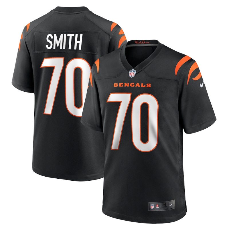 dante smith 70 cincinnati bengals mens game jersey black