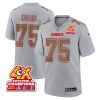 darian kinnard 75 kansas city chiefs super bowl lviii champions 4x atmosphere fashion game men jersey gray