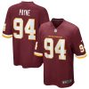 daron payne 94 washington commanders football team men game jersey burgundy