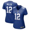 darren waller 12 new york giants women team game jersey royal