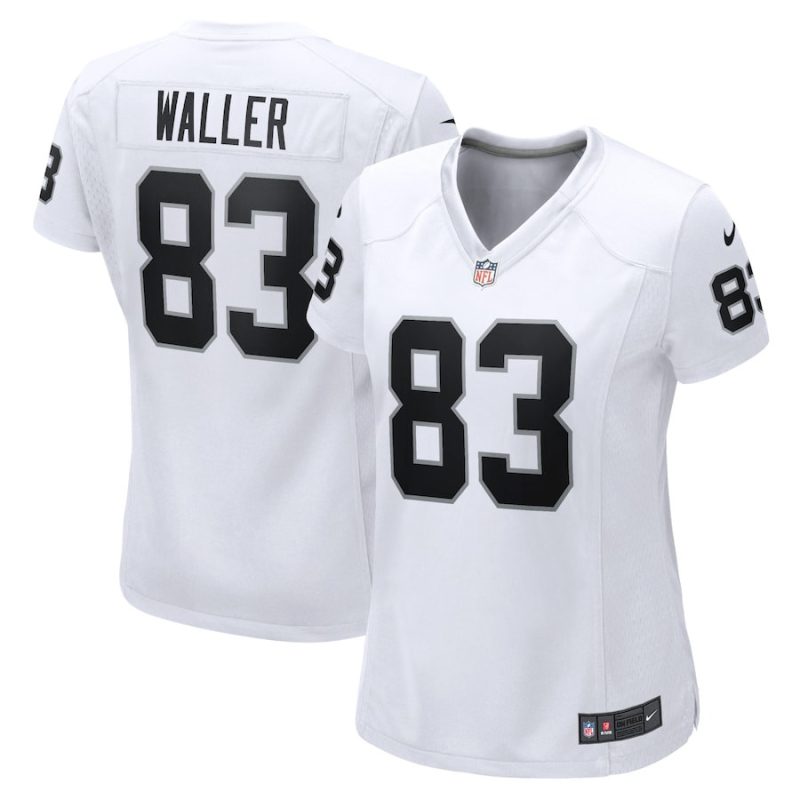 darren waller 83 las vegas raiders women jersey white