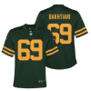 david bakhtiari 69 green bay packers 50s classic youth game jersey green gold