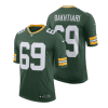 david bakhtiari 69 green bay packers men home limited jersey green