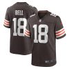 david bell 18 cleveland browns mens game jersey brown