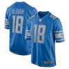 david blough 18 detroit lions mens team game jersey blue