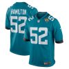 davon hamilton 52 jacksonville jaguars mens game jersey teal