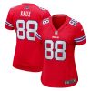 dawson knox 88 buffalo bills women game jersey red