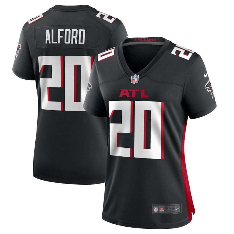 dee alford 20 atlanta falcons womens team game jersey black