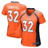 delarrin turner yell 32 denver broncos women game jersey orange