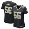 demario davis 56 new orleans saints womens game jersey black