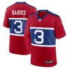 deonte banks 3 new york giants alternate player game youth jersey century red