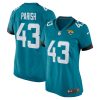 derek parish 43 jacksonville jaguars women game jersey teal