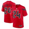 derek stingley jr 24 houston texans alternate game jersey men red