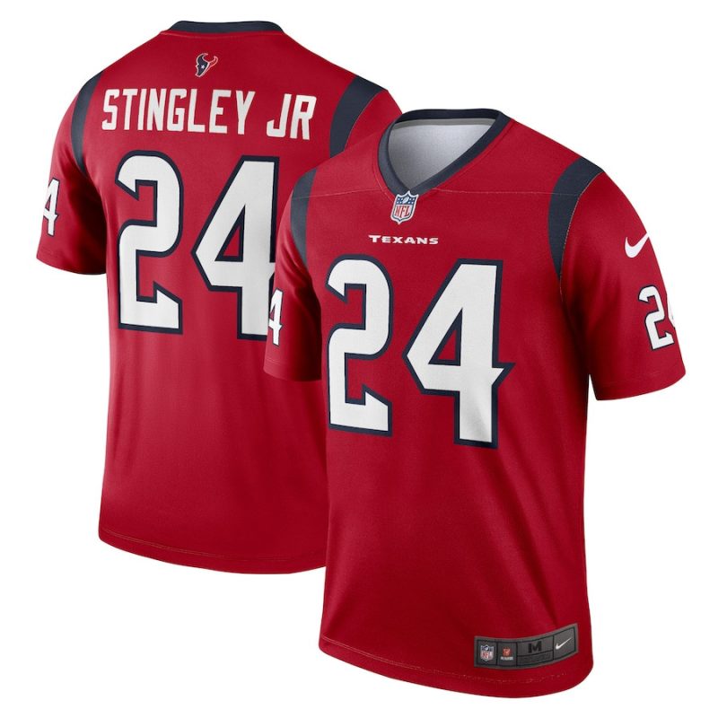 derek stingley jr 24 houston texans mens legend jersey red