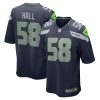 derick hall 58 seattle seahawks men game jersey college navy