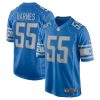 derrick barnes 55 detroit lions men game jersey blue