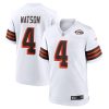 deshaun watson 4 cleveland browns men alternate game jersey white