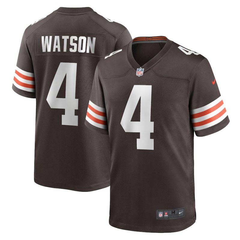 deshaun watson 4 cleveland browns mens game jersey brown