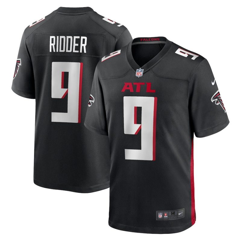 desmond ridder 9 atlanta falcons mens game jersey black