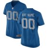 detroit lions women custom throwback game jersey blue